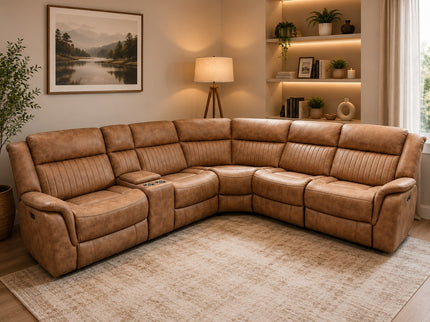 Liberty Corner Mod Manual Recliner Lounge - Tan