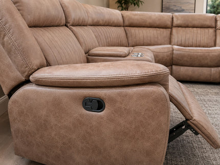 Liberty Corner Mod Manual Recliner Lounge - Tan