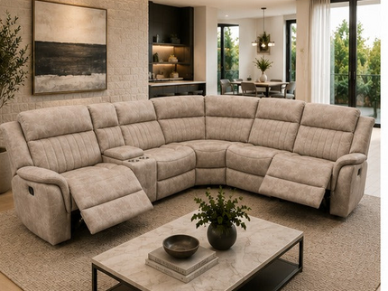 Liberty Corner Mod Manual Recliner Lounge - Grey