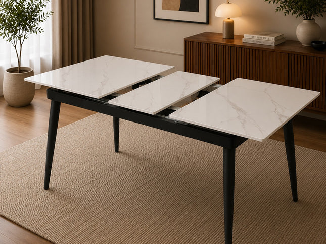 Lily Extendable Dining Table- 1.3 -1.6
