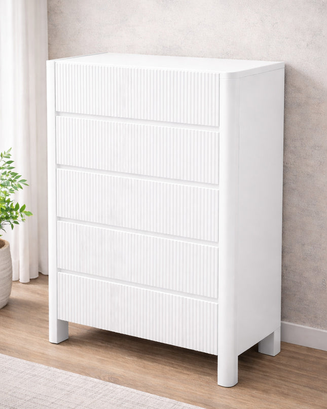 Lisbon 4 Pce King Tallboy Suite - White