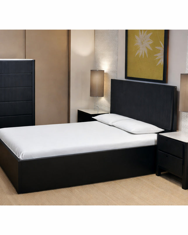 Lisbon 4 Pce Queen Tallboy Suite - Black
