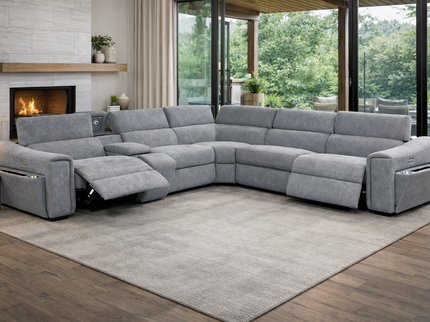 Lottie Corner Lounge - Dark Grey