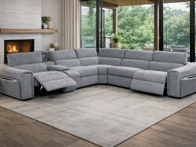 Lottie Corner Lounge - Dark Grey
