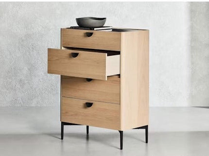 Milan high Chest W/ 4 Drawers & Ceramic Top