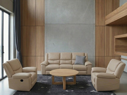 Park lane 3+1+1 Manual Recliner - Light Coffee