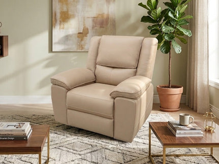 Park Lane 1 Seater Manual Recliner - Light Coffee