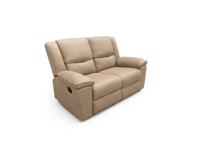 Park Lane 2 Seater Manual Recliner - Light Coffee