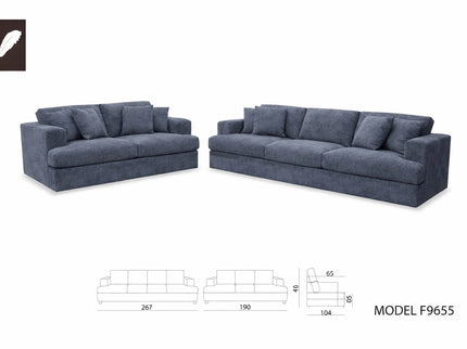 Pasadena 3 Seater - Licorice