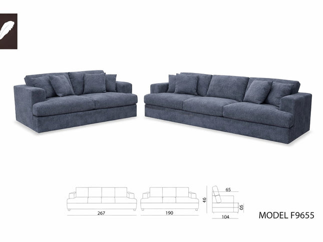 Pasadena 3 Seater - Licorice