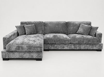 Russell Left Chaise - Charcoal