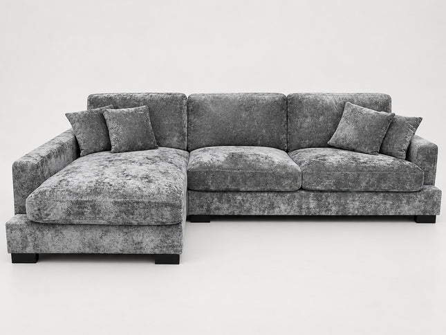 Russell Left Chaise - Charcoal