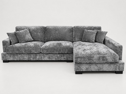 Russell Right Chaise - Charcoal