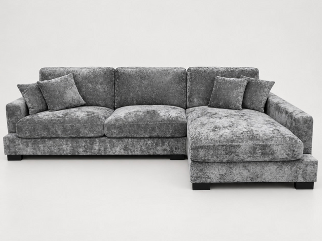 Russell Right Chaise - Charcoal
