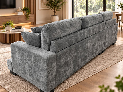 Russell Left Chaise - Charcoal