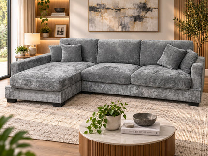 Russell Left Chaise - Charcoal