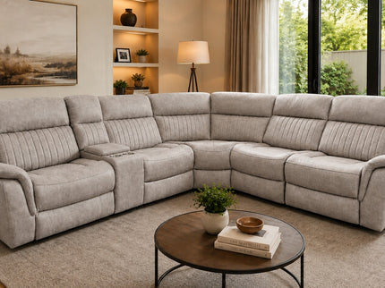 Selby Corner Mod Electric Recliner Lounge - Grey