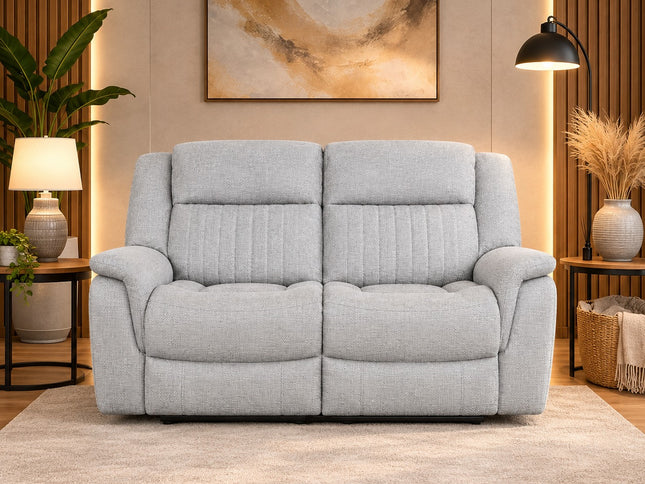SELBY 3+2+1 Electric Recliner - Light Grey