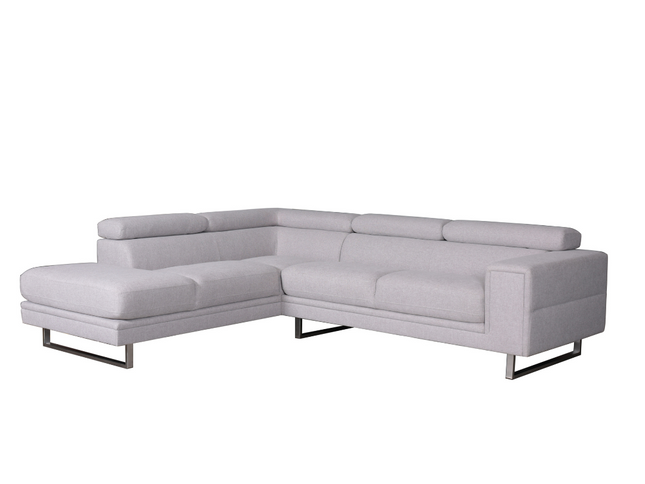 Serena Left Chaise - Light Grey
