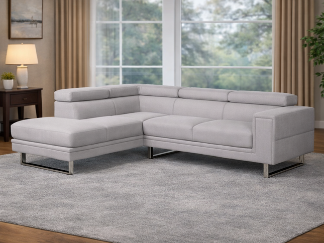 Serena Left Chaise - Light Grey