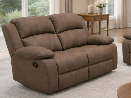 Sterling 2 Seater Manual Recliner - Mocha