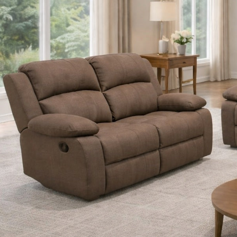 Sterling 2 Seater Manual Recliner - Mocha