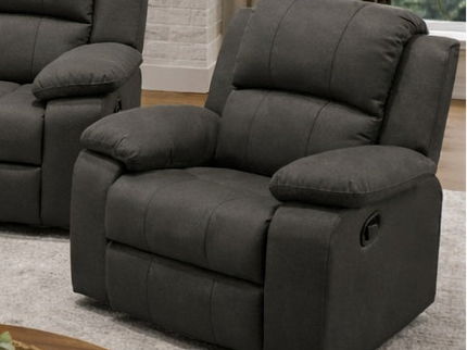Sterling 1 Seater Manual Recliner - Jet Graphite
