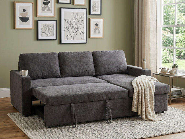 Sylva Sofa Bed - Grey Linen