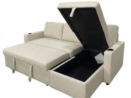 Sylva Sofa Bed - Beige Linen