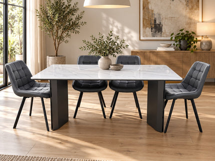 Tamara 7 Pce Dining Set W/ Grey Forest Chair