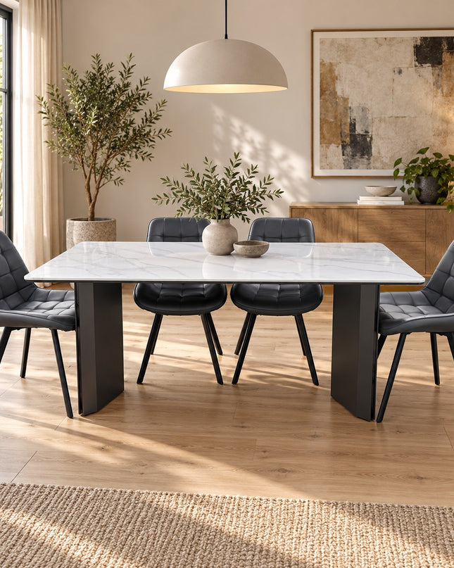 Tamara 7 Pce Dining Set W/ Grey Forest Chair