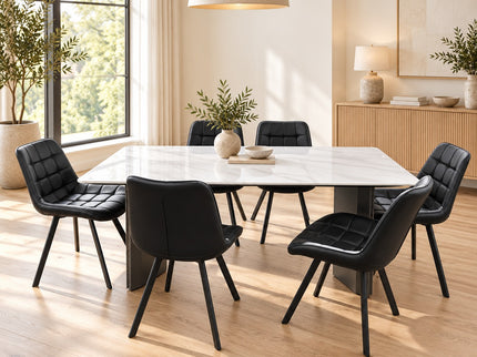 Tamara 7 Pce Dining Set W/ Black Forest Chair