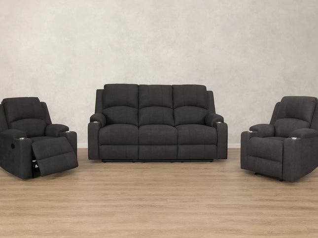 Titan 3+1+1 Manual Recliner - Licorice