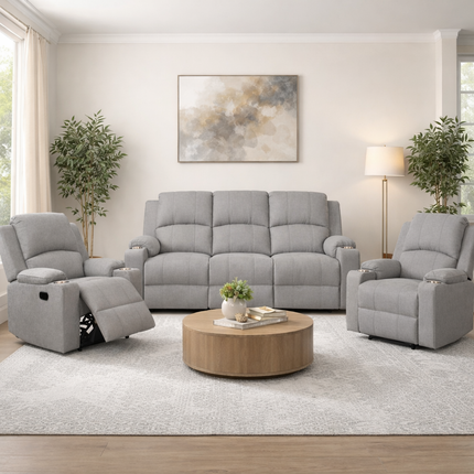 Titan 3+1+1 Manual Recliner - Fifty Shades