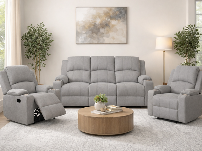 Titan 3+1+1 Manual Recliner - Fifty Shades