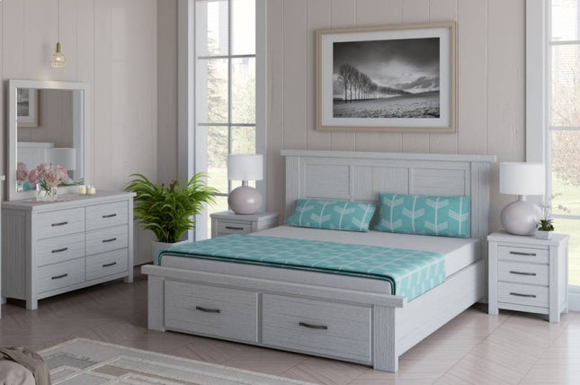 Florida 5 Pce Queen Dresser Mirror Suite