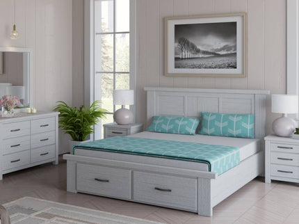 Florida 5 Pce King Dresser Mirror Suite