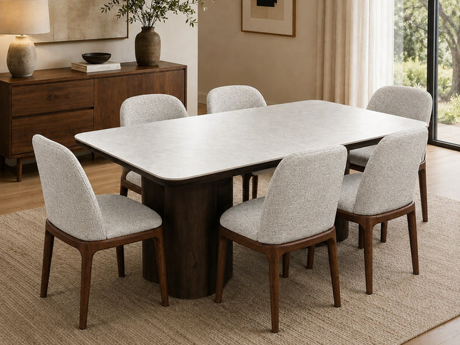Weston 7Pce Dining Set with Hume Chair