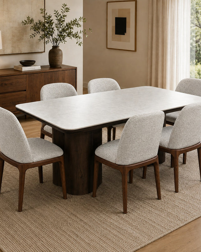 Weston 7Pce Dining Set with Hume Chair