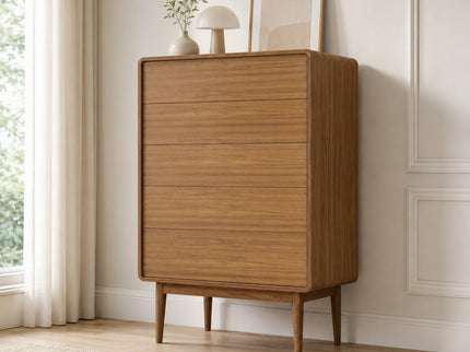Zara High Chest with 5 Drawers