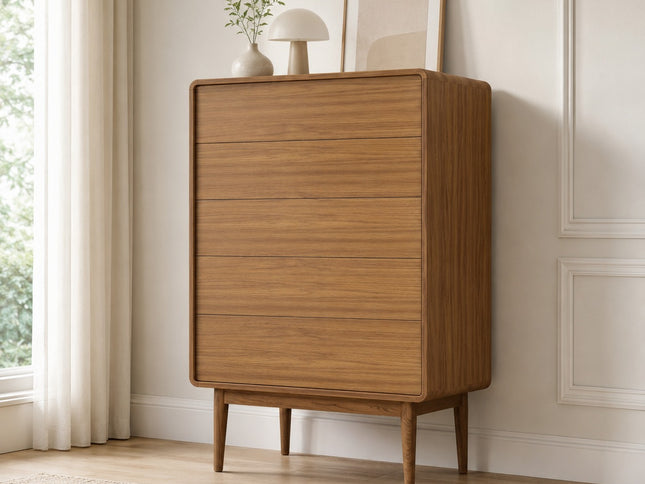 Zara High Chest with 5 Drawers