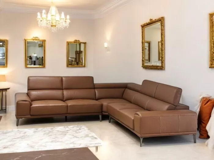 Selina Leather Corner Suite